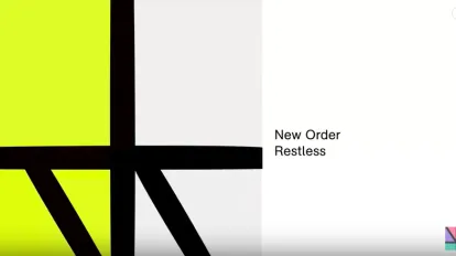 Screen shot of New Order's Restless on Youtube